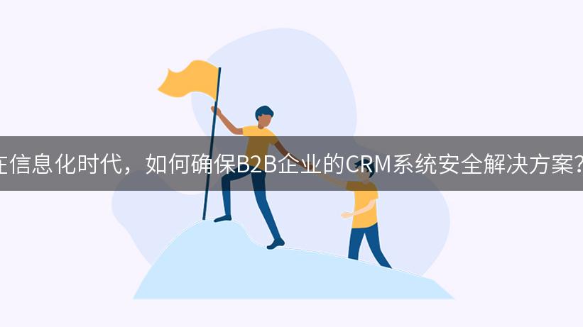 在信息化时代，如何确保B2B企业的CRM系统安全解决方案？