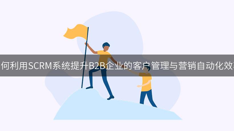 如何利用SCRM系统提升B2B企业的客户管理与营销自动化效率