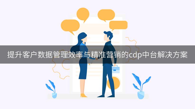 提升客户数据管理效率与精准营销的cdp中台解决方案