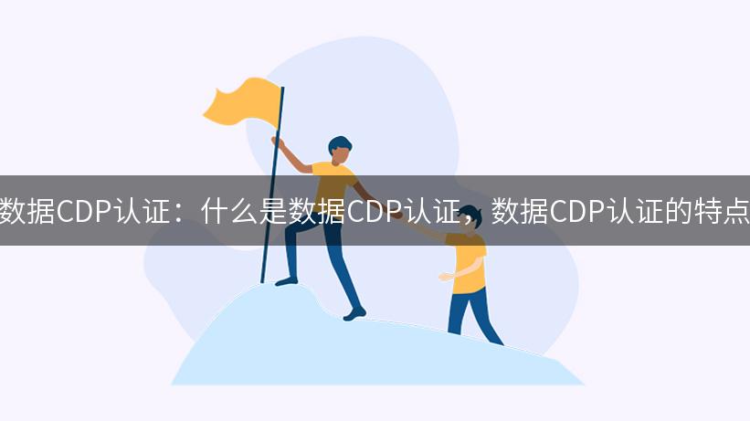 数据CDP认证：什么是数据CDP认证，数据CDP认证的特点