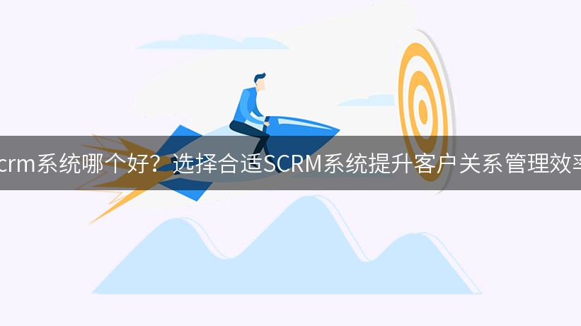 scrm系统哪个好？选择合适SCRM系统提升客户关系管理效率