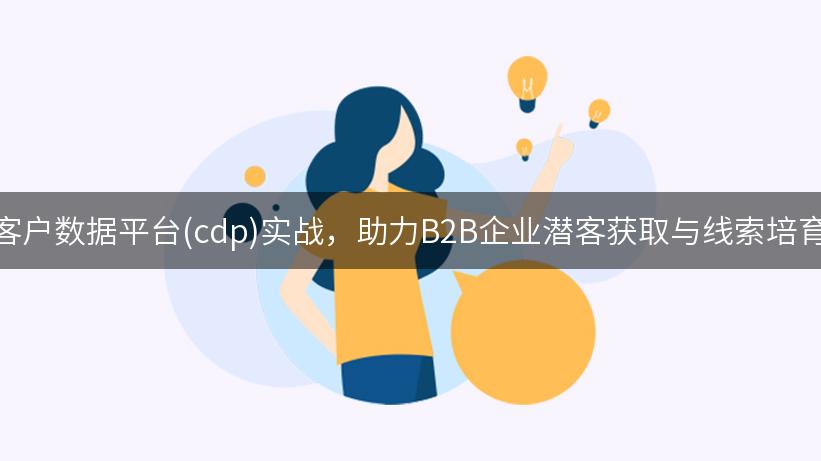 客户数据平台(cdp)实战，助力B2B企业潜客获取与线索培育