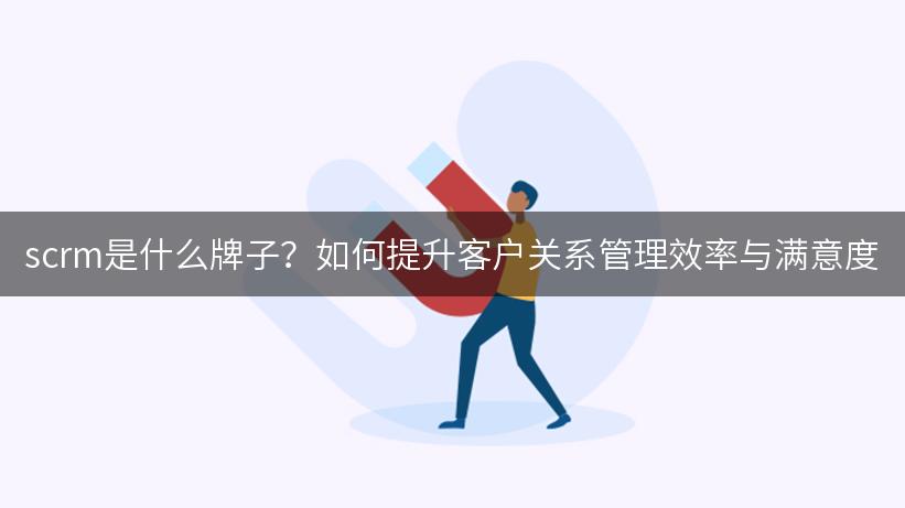 scrm是什么牌子？如何提升客户关系管理效率与满意度