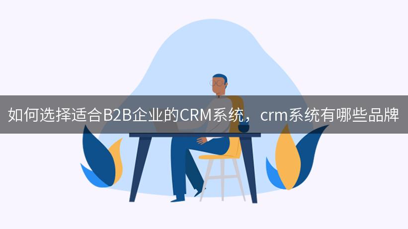 如何选择适合B2B企业的CRM系统，crm系统有哪些品牌