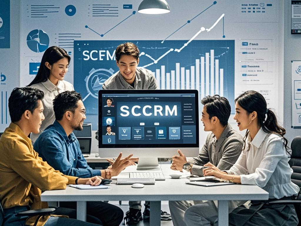 SCRM系统应用示意图