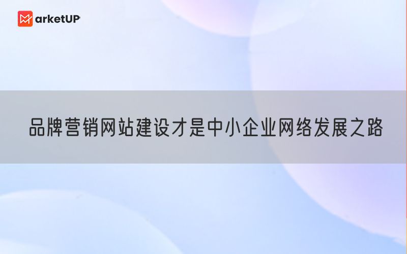 品牌营销网站建设才是中小企业网络发展之路(图1)