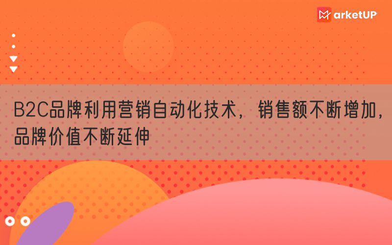 B2C品牌利用营销自动化技术，销售额不断增加，品牌价值不断延伸(图1)