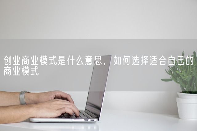 创业商业模式是什么意思，如何选择适合自己的商业模式(图1)