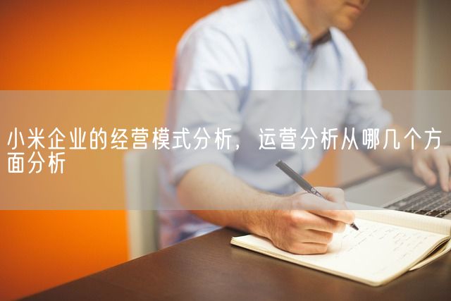 小米企业的经营模式分析，运营分析从哪几个方面分析(图1)