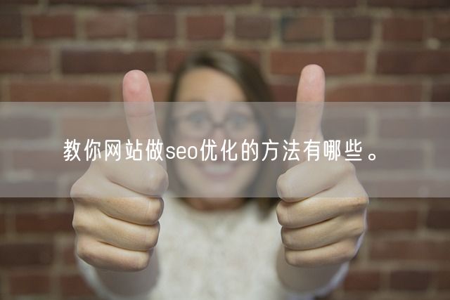 教你网站做seo优化的方法有哪些。(图1)