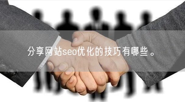 分享网站seo优化的技巧有哪些。(图1)