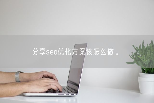 分享seo优化方案该怎么做。(图1)