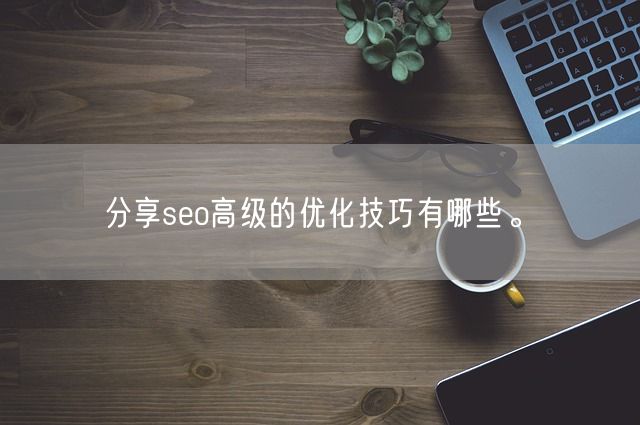 分享seo高级的优化技巧有哪些。(图1)