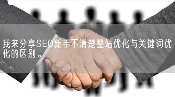 我来分享SEO新手不清楚整站优化与关键词优化的区别。(图1)