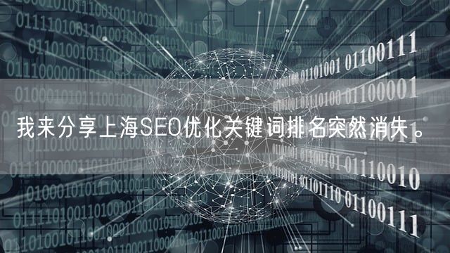 我来分享上海SEO优化关键词排名突然消失。(图1)