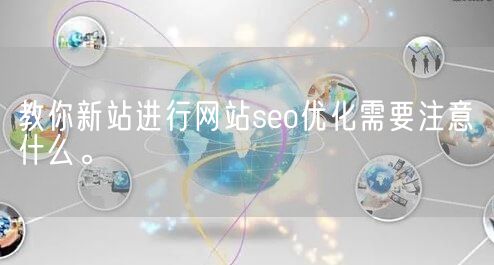 教你新站进行网站seo优化需要注意什么。(图1)