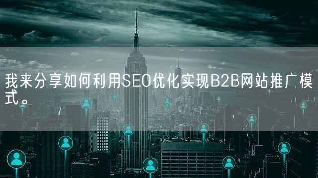 我来分享如何利用SEO优化实现B2B网站推广模式。(图1)