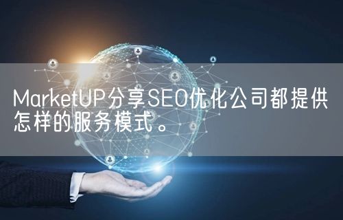 MarketUP分享SEO优化公司都提供怎样的服务模式。(图1)