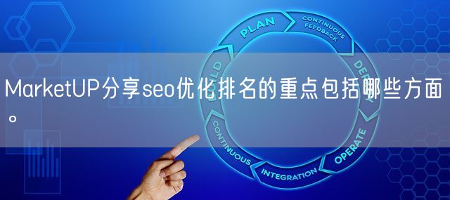 MarketUP分享seo优化排名的重点包括哪些方面。(图1)