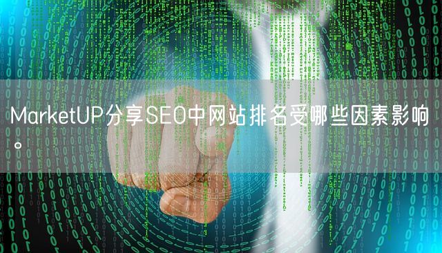 MarketUP分享SEO中网站排名受哪些因素影响。(图1)