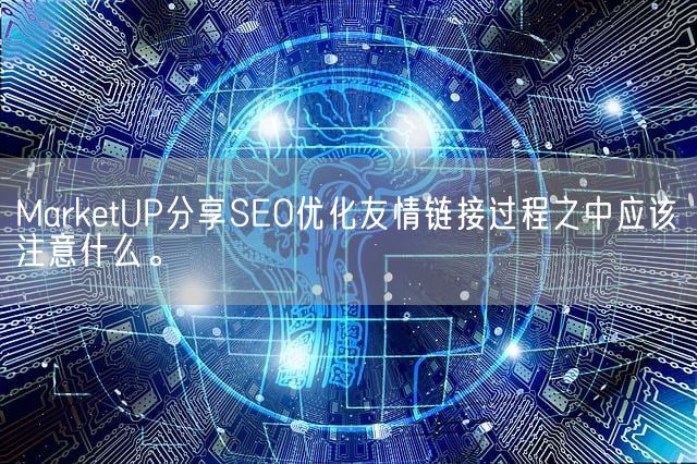 MarketUP分享SEO优化友情链接过程之中应该注意什么。(图1)