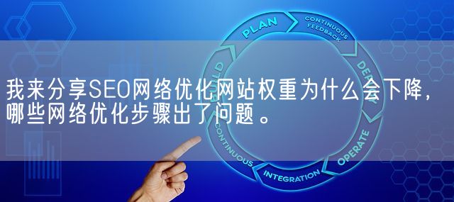 我来分享SEO网络优化网站权重为什么会下降，哪些网络优化步骤出了问题。(图1)