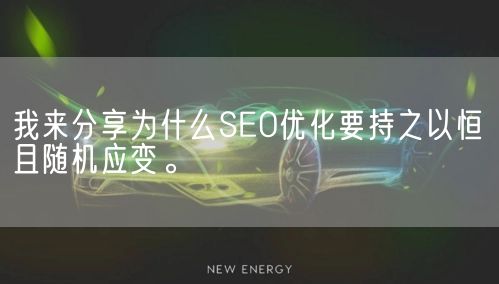 我来分享为什么SEO优化要持之以恒且随机应变。(图1)