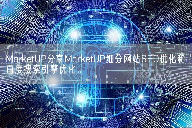 MarketUP分享MarketUP细分网站SEO优化和百度搜索引擎优化。(图1)