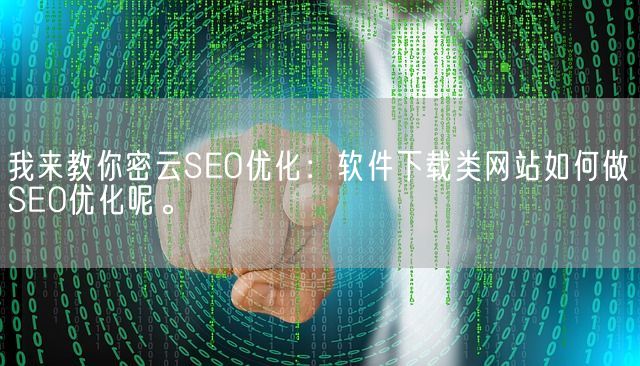 我来教你密云SEO优化：软件下载类网站如何做SEO优化呢。(图1)