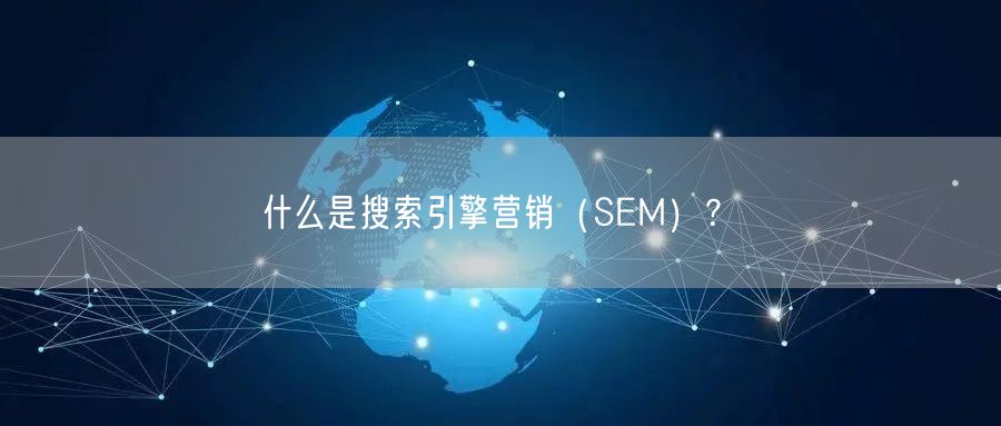 什么是搜索引擎营销（SEM）？(图1)