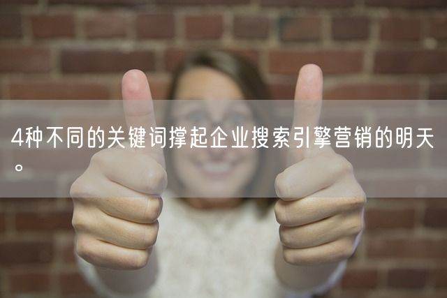 4种不同的关键词撑起企业搜索引擎营销的明天。(图1)