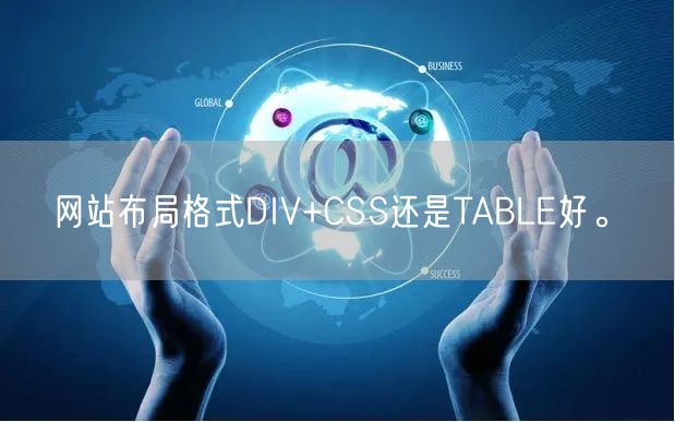 网站布局格式DIV+CSS还是TABLE好。(图1)