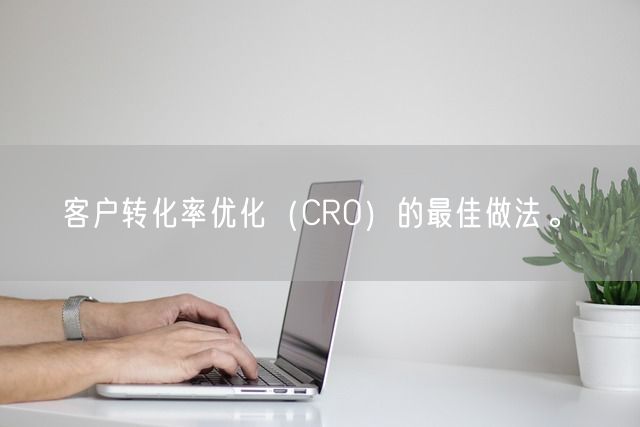 客户转化率优化（CRO）的最佳做法。(图1)